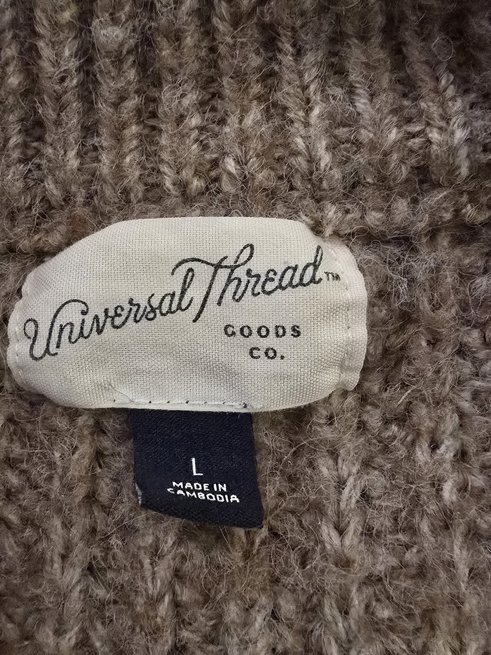 Unbranded Women's Tan Ribbed V-Neck Button Cardigan - Picture 3 of 7
